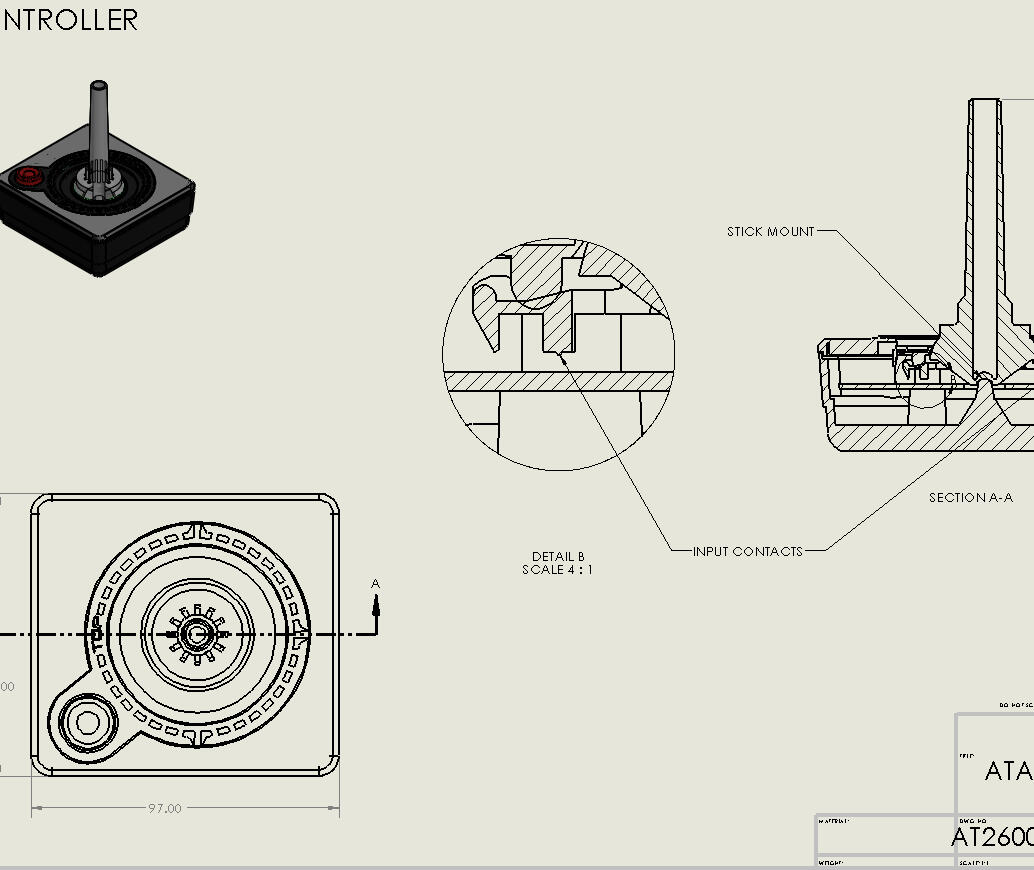 Atari Solidworks Drawing